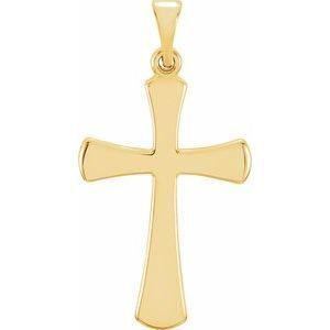 14K Yellow 21x14 mm Cross Pendant - R41276:305428:P