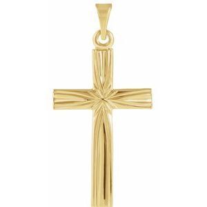 14K Yellow 22x14 mm Cross Pendant  - R16213:76156:P