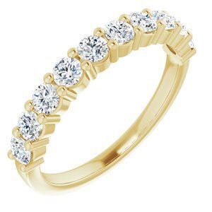 14K Yellow 3/4 CTW Diamond Anniversary Band - 122877:60067:P