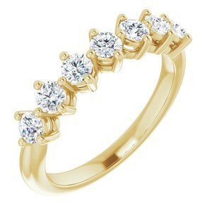 14K Yellow 3/4 CTW Diamond Anniversary Band  - 123486:6001:P