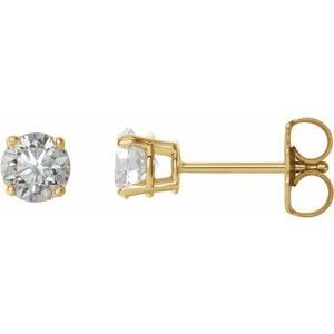 14K Yellow 3/4 CTW Diamond Earrings  - 1874:70209:P