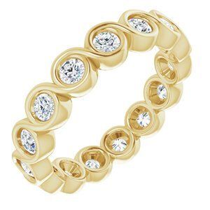 14K Yellow 3/4 CTW Diamond Eternity Band  - 123595:60062:P