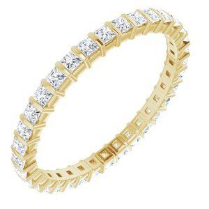 14K Yellow 3/4 CTW Diamond Eternity Band  - 123601:60187:P