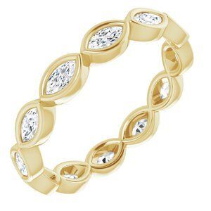 14K Yellow 3/4 CTW Diamond Eternity Band - 123624:60022:P