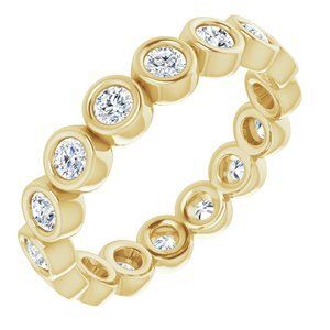 14K Yellow 3/4 CTW Diamond Eternity Band   - 123624:60134:P