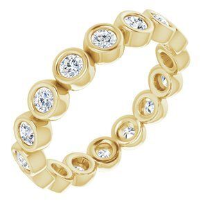 14K Yellow 3/4 CTW Diamond Eternity Band  - 123624:60230:P
