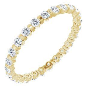 14K Yellow 3/4 CTW Diamond Eternity Band  - 123625:60022:P