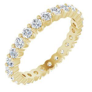 14K Yellow 3/4 CTW Diamond Eternity Band Size 4 - 121935:601:P