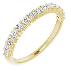 14K Yellow 3/8 CTW Diamond Anniversary Band  - 122877:60008:P