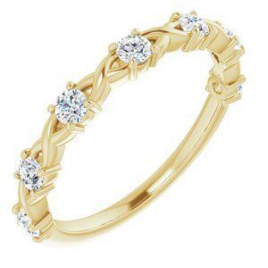 14K Yellow 3/8 CTW Diamond Anniversary Band  - 123626:6030:P