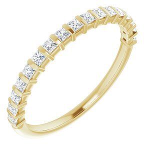 14K Yellow 3/8 CTW Diamond Anniversary Band  - 123675:6034:P