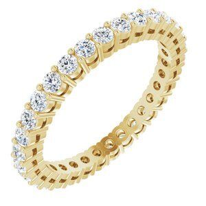 14K Yellow 3/8 CTW Diamond Anniversary Band Size 7 - 122980:60094:P