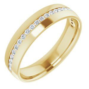 14K Yellow 3/8 CTW Diamond Band   - 123307:60001:P