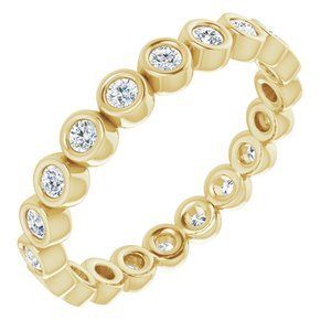 14K Yellow 3/8 CTW Diamond Eternity Band  - 123624:60222:P