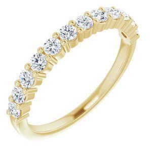14K Yellow 5/8 CTW Diamond Anniversary Band - 122877:60064:P