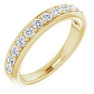 14K Yellow 5/8 CTW Diamond Anniversary Band   - 123192:6001:P