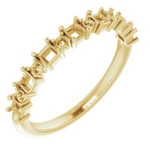 14K Yellow 5/8 CTW Diamond Anniversary Band   - 123629:6046:P