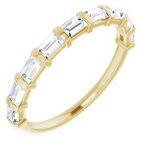 14K Yellow 5/8 CTW Diamond Anniversary Band  - 123675:6070:P