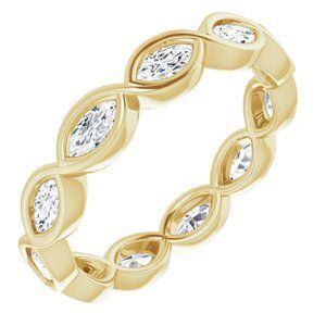 14K Yellow 5/8 CTW Diamond Eternity Band  - 123595:60046:P