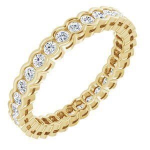 14K Yellow 5/8 CTW Diamond Eternity Band  - 123597:60058:P
