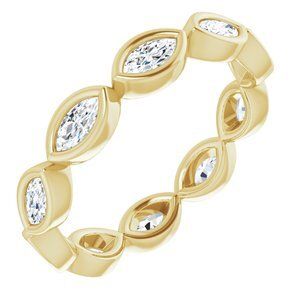14K Yellow 5/8 CTW Diamond Eternity Band   - 123624:60118:P