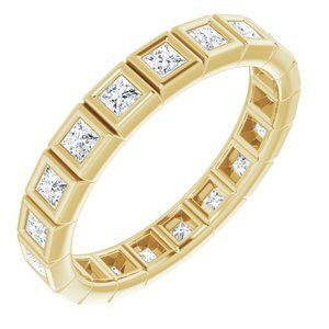 14K Yellow 5/8 CTW Diamond Eternity Band   - 123624:60154:P