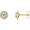 14K Yellow 5/8 CTW Diamond Halo-Style Earrings   - 86458:675:P
