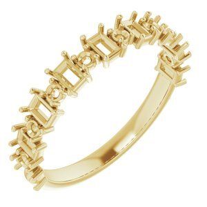 14K Yellow 7/8 CTW Diamond Anniversary Band   - 123629:6066:P