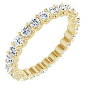 14K Yellow 7/8 CTW Diamond Eternity Band  - 123191:60018:P