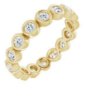 14K Yellow 7/8 CTW Diamond Eternity Band - 123624:60038:P