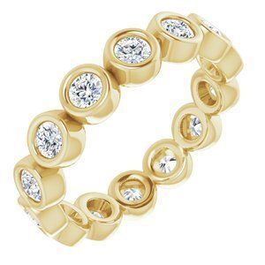 14K Yellow 7/8 CTW Diamond Eternity Band   - 123624:60138:P