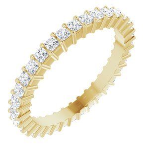 14K Yellow 7/8 CTW Diamond Square Eternity Band Size 5 - 122107:60084:P
