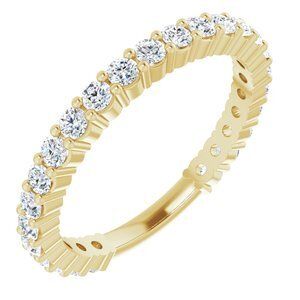 14K Yellow 7/8 CTW Lab-Grown Diamond Anniversary Band - 123655:LG600:P