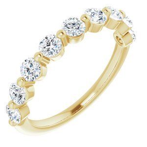 14K Yellow 9/10 CTW Diamond Anniversary Band   - 123602:6030:P