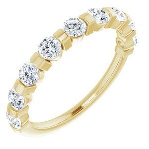 14K Yellow 9/10 CTW Diamond Anniversary Band  - 123675:6030:P