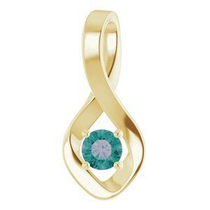 14K Yellow Alexandrite Pendant                - 86421:60024:P
