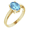 14K Yellow Aquamarine Ring - 70531:105:P