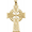 14K Yellow Celtic-Inspired Cross Pendant   - R16012:128882:P