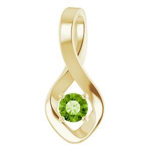 14K Yellow Citrine Pendant           - 86421:60027:P