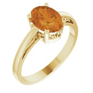 14K Yellow Citrine Ring - 70531:121:P
