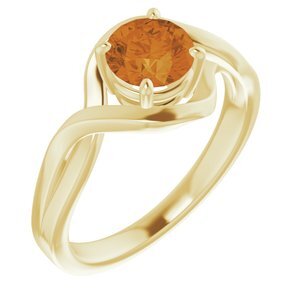14K Yellow Citrine Ring  - 71840:60023:P