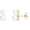 14K Yellow Freshwater Cultured Pearl Ear Climbers   - 86718:601:P