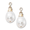 14K Yellow Gold 2-10 x 8 Oval Fw-Pearl Earring Jackets