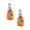 14K Yellow Gold 9 x 6 Ps-Citrine Earring Jackets