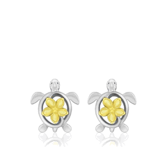 14K Yellow Gold Gold Plumeria's Earrings