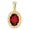 14K Yellow Mozambique Garnet Rope Pendant   - 86393:60003:P