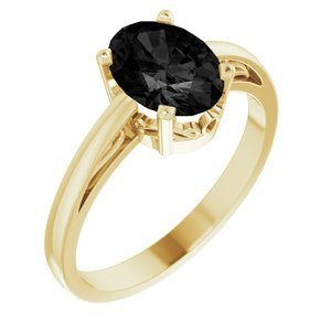 14K Yellow Onyx Ring - 70531:70001:P