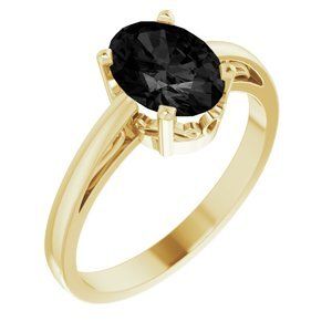 14K Yellow Onyx Ring - 70531:70001:P
