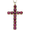 14K Yellow Ruby Cross Pendant - R8041R:163739:P