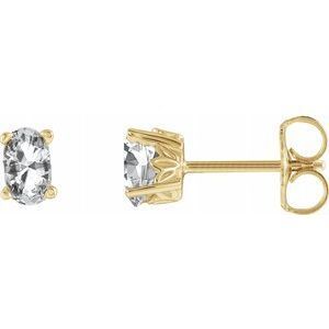 14K Yellow Sapphire Earrings - 1920:107:P